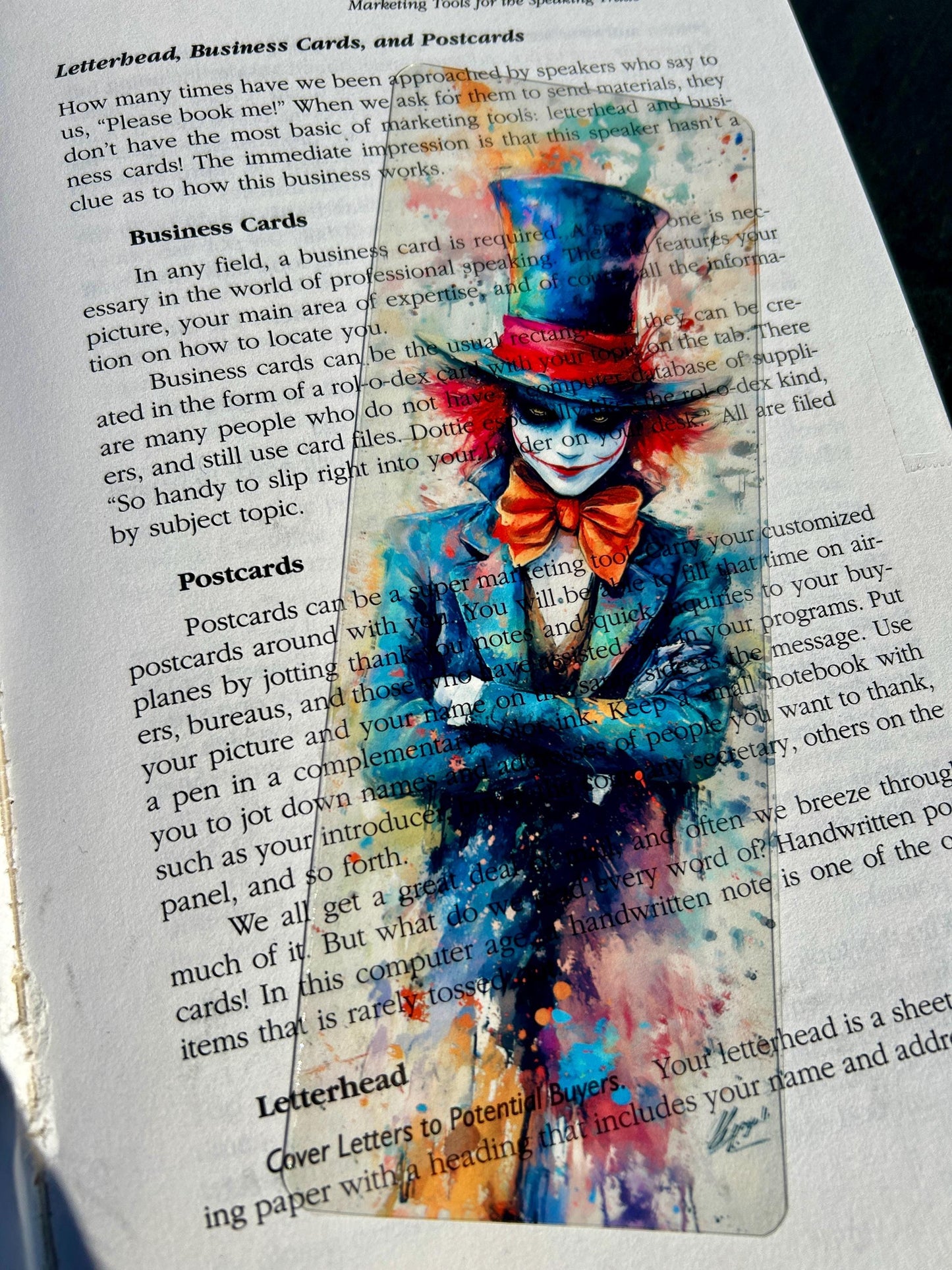Alice in Wonderland Bookmark – Mad Hatter Bookmark | Whimsical Fantasy Gift for Book Lovers